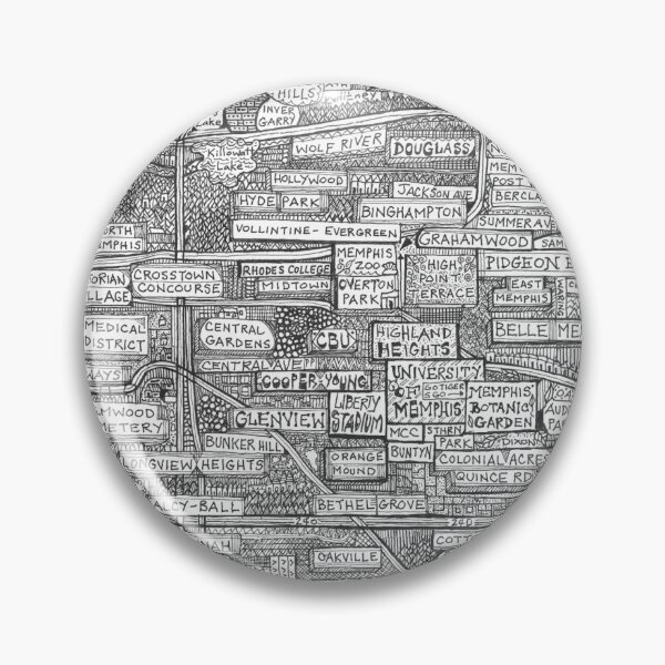 Item preview, Hand Drawn Memphis Map designed and sold by Bship1969.