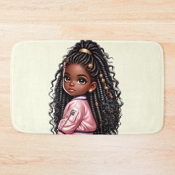 Item preview, Pretty Black Girl with Natural Hair – Cute Digital Art designed and sold by Lulunza.