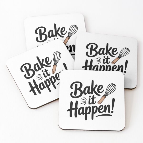 Item preview, Bake it Happen! Cute Baking Pun designed and sold by PMCreative.
