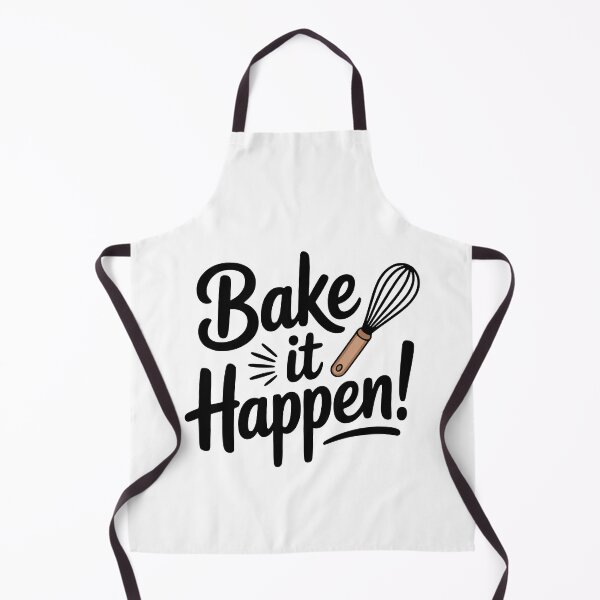 Item preview, Bake it Happen! Cute Baking Pun designed and sold by PMCreative.