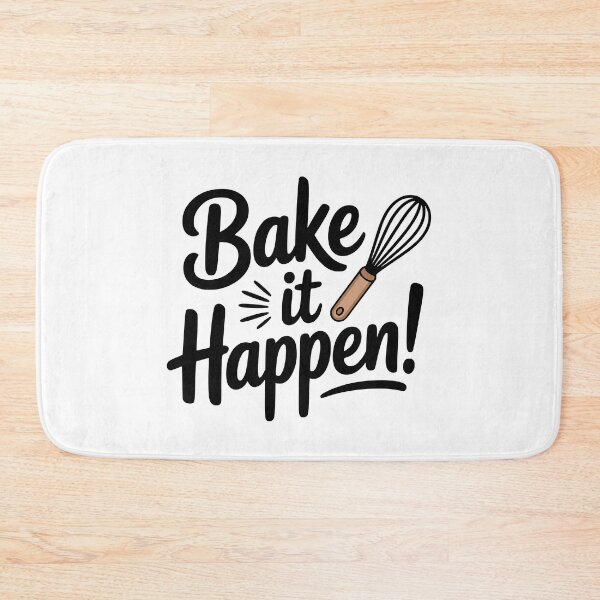 Item preview, Bake it Happen! Cute Baking Pun designed and sold by PMCreative.