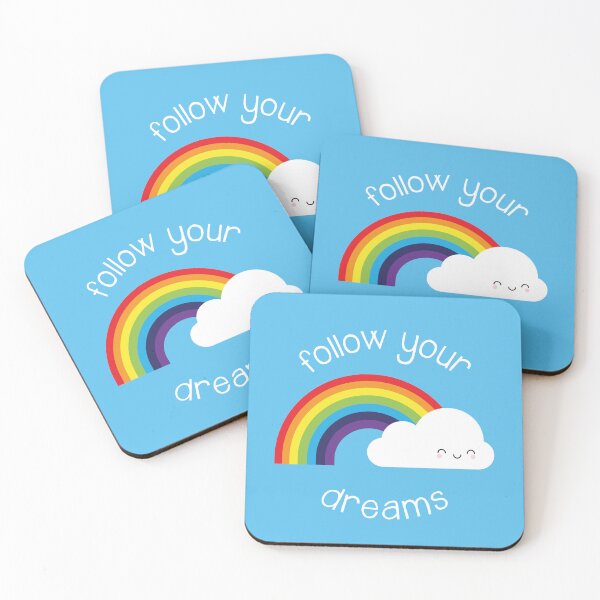 Item preview, Follow Your Dreams Kawaii Rainbow designed and sold by marcelinesmith.