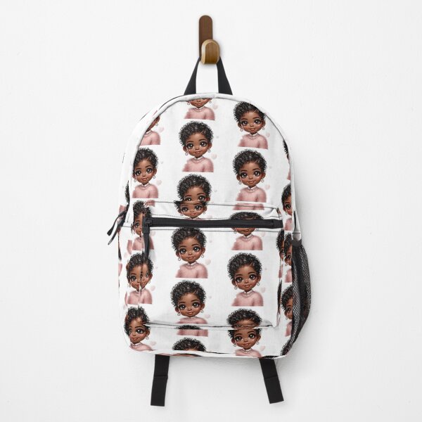 Item preview, Sweet Brown Skin Girl with Sparkling Eyes – Cute Character Art designed and sold by Lulunza.