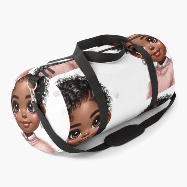 Item preview, Sweet Brown Skin Girl with Sparkling Eyes – Cute Character Art designed and sold by Lulunza.