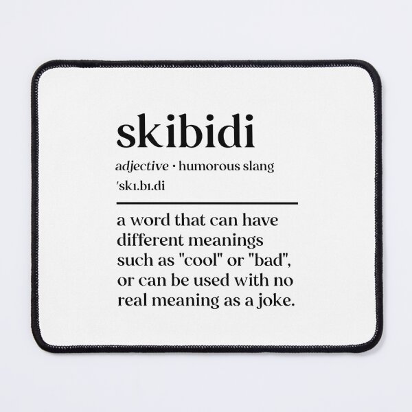 Item preview, Skibidi Meme Funny Trendy Word Design | Viral Slang Aesthetic Sticker, Shirt & Gift designed and sold by Rodney's Marketplace.