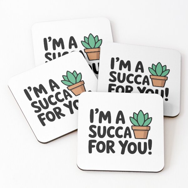 Item preview, I'm A Succa For You! Cute Succulent Pun designed and sold by PMCreative.