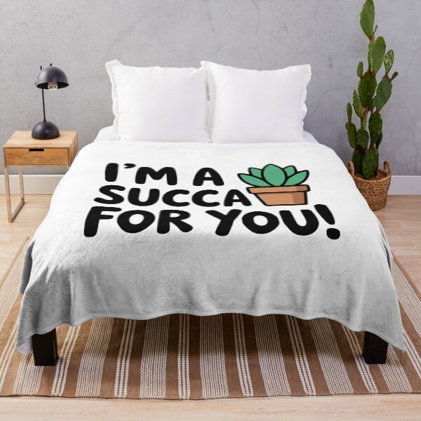 Item preview, I'm A Succa For You! Cute Succulent Pun designed and sold by PMCreative.