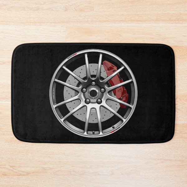 Item preview, Silver JDM lightweight wheel with red caliper designed and sold by ApexFibers.