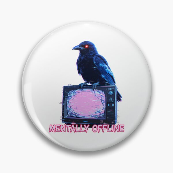 Item preview, Crow on TV – Mentally Offline (Glitchcore) designed and sold by Nin Tai.