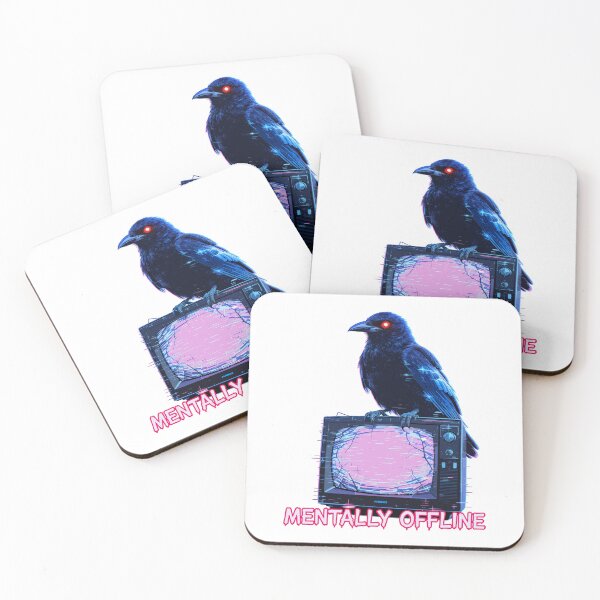 Item preview, Crow on TV – Mentally Offline (Glitchcore) designed and sold by Nin Tai.