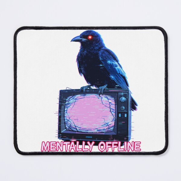 Item preview, Crow on TV – Mentally Offline (Glitchcore) designed and sold by Nin Tai.