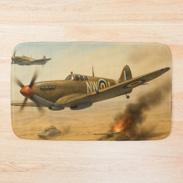 Artikelvorschau, WW2 Britisches Flugzeug Hawker Hurricane MkIID Kampfflugzeug WWII Flugzeug Luftfahrt entworfen und verkauft von Blok45.