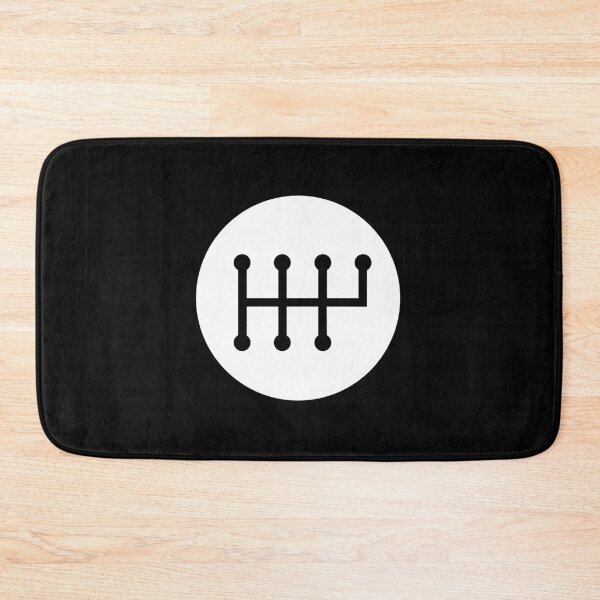 Item preview, White 6-speed Manual Transmission Shift Pattern (reverse on top right) designed and sold by ApexFibers.