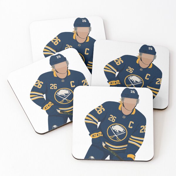 Item preview, Buffalo Sabres Captain #26 Hockey Art – NHL Ice Hockey Illustration designed and sold by Thogan0416.