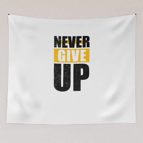 Item preview, Never Give UP designed and sold by Optimus2Shop.