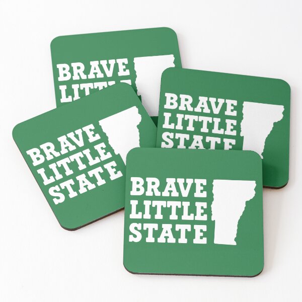 Item preview, Brave Little State Vermont – Bold White Text & State Shape Graphic designed and sold by ArtSpireWorks.
