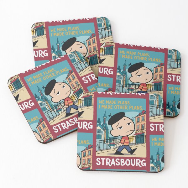 Item preview, Strasbourg , France Travel Poster | French Character  designed and sold by LeQuirks.