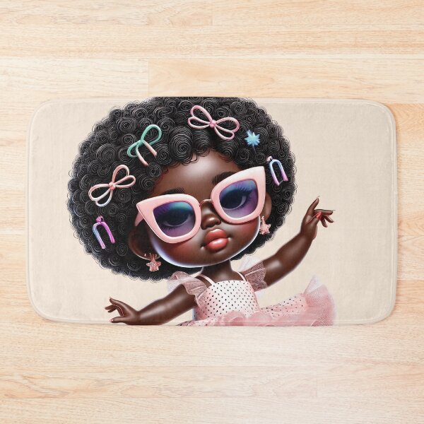 Item preview, Pretty Black Girl with Natural Hair – Cute Digital Art designed and sold by Lulunza.