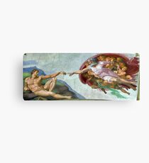 creation of adam Canvas Print