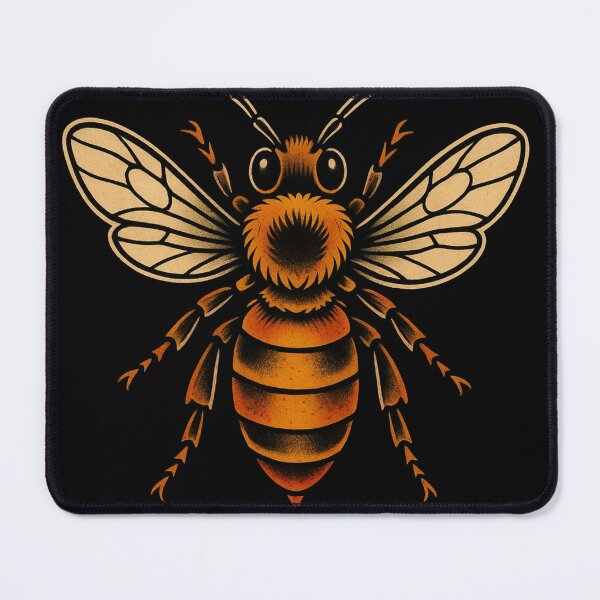 Item preview, Honeybee Tattoo Bumblebee Retro Poster Save the Bees Vintage designed and sold by Wild Blood Designs.