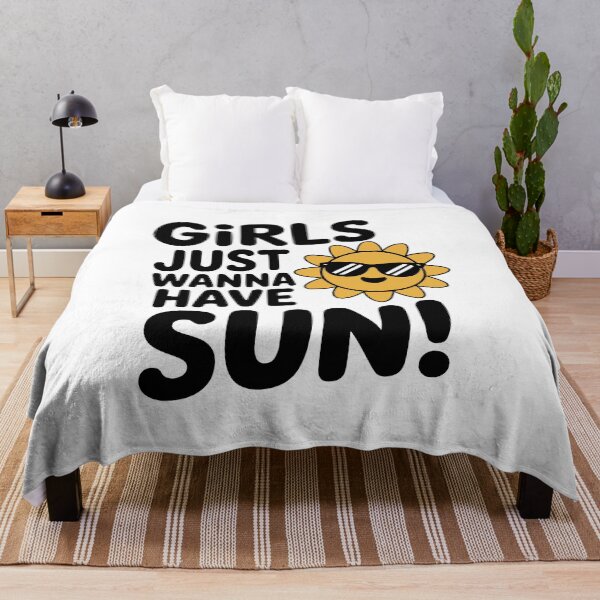 Item preview, Girls Just Wanna Have Sun! Cute Summer Pun designed and sold by PMCreative.