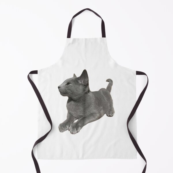 Item preview, Cute Russian Blue Kitten Sticker – Playful Little Renzo designed and sold by SilverBlueCat.