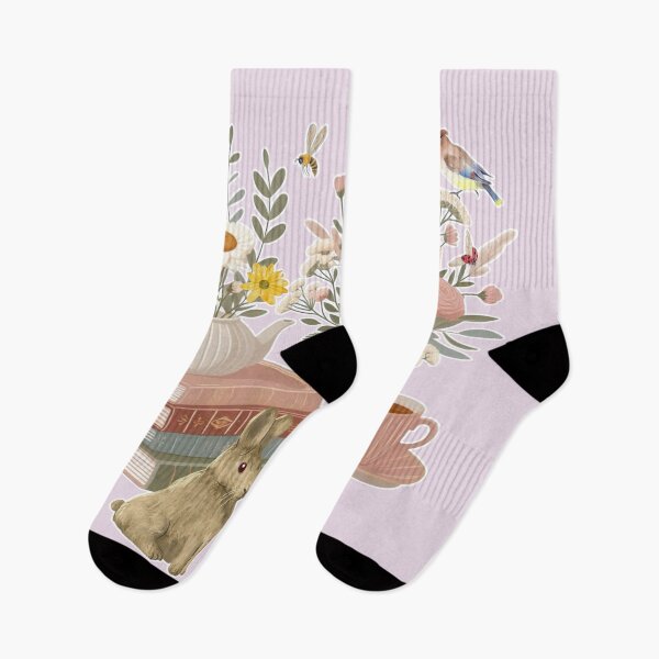 Item preview, Dreamy English Tea & Books with Wildflowers, Romantic Cottagecore Aesthetic designed and sold by Sugar Wisdom .
