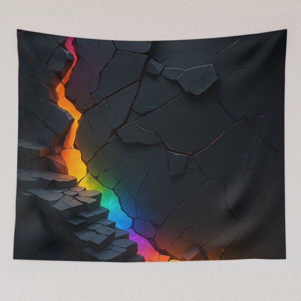 Item preview, Rainbow Fracture designed and sold by Kaleidoscope Print.