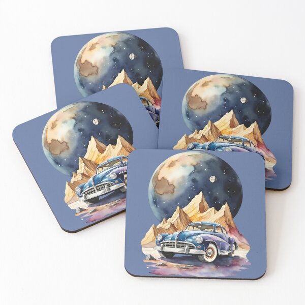 Item preview, Vintage cars in space designed and sold by IHImage.