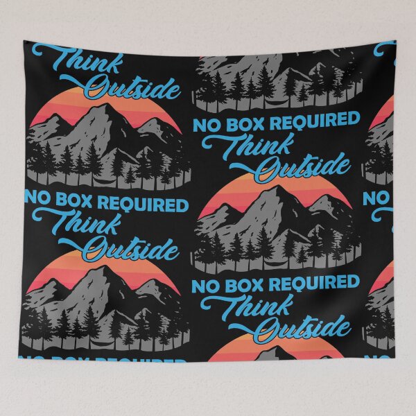Item preview, Think outside - no box required hiking fan design designed and sold by CleanDecor.