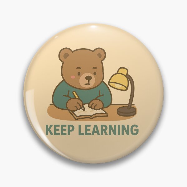Item preview, Chunky Bear – Keep Learning ? | Cute Study Bear designed and sold by Chunky Bear.