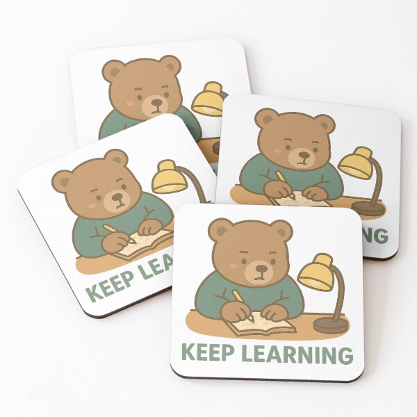 Item preview, Chunky Bear – Keep Learning ? | Cute Study Bear designed and sold by Chunky Bear.