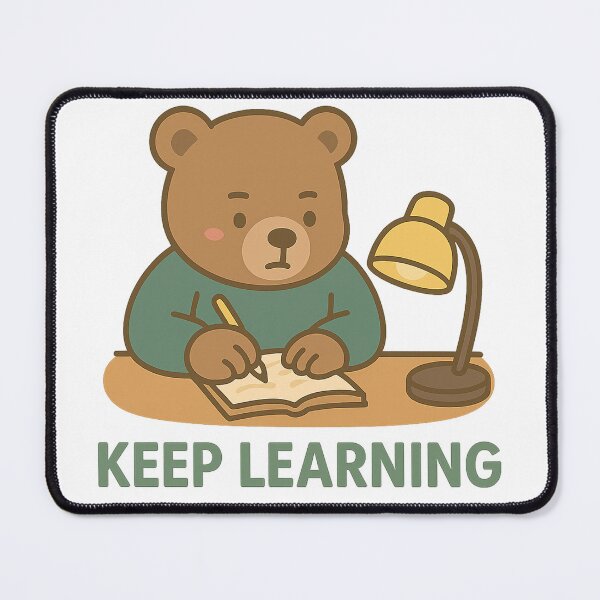 Item preview, Chunky Bear – Keep Learning ? | Cute Study Bear designed and sold by Chunky Bear.