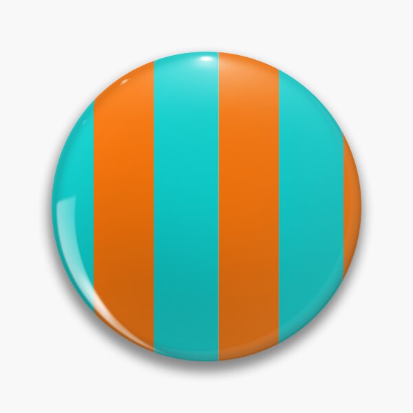 Item preview, Turquoise and Orange Tropical Wide Vertical Stripes designed and sold by Feeling Artsy.