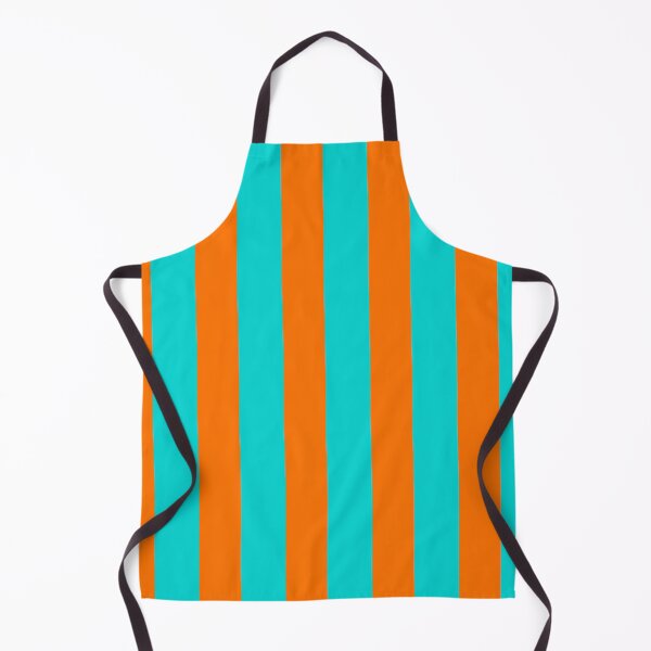 Item preview, Turquoise and Orange Tropical Wide Vertical Stripes designed and sold by Feeling Artsy.