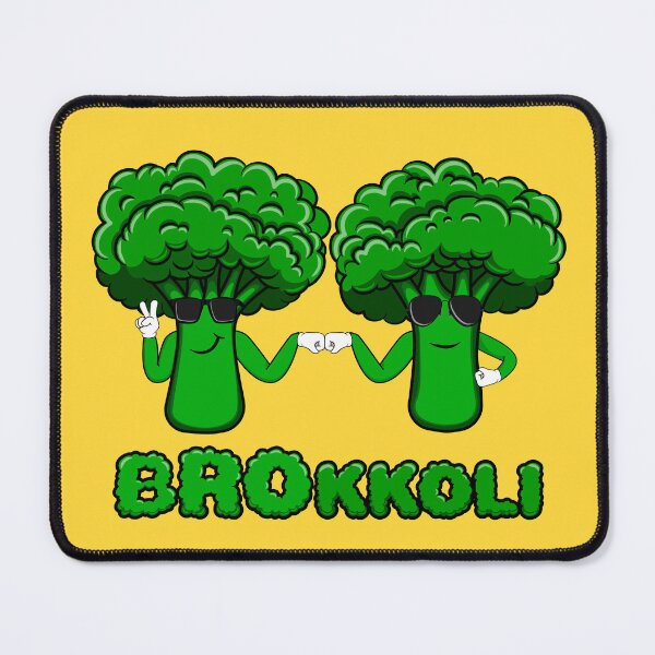 Item preview, BROkkoli – funny broccoli pun cartoon designed and sold by GiborDesign.