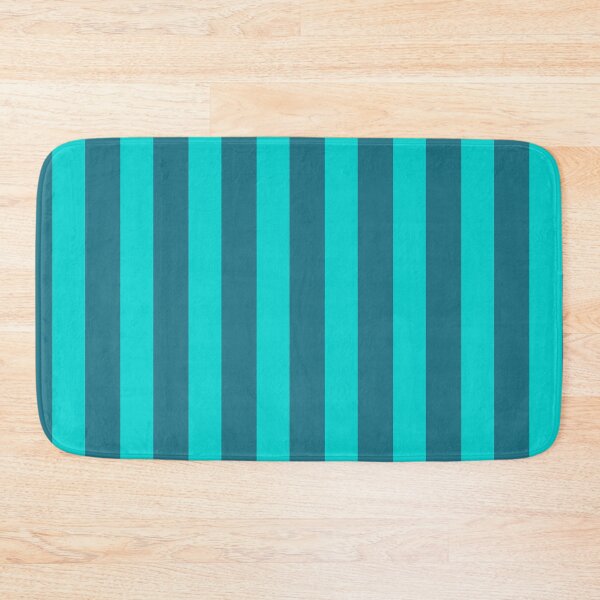 Item preview, Turquoise and Teal Sea Tropical Wide Vertical Stripes designed and sold by Feeling Artsy.