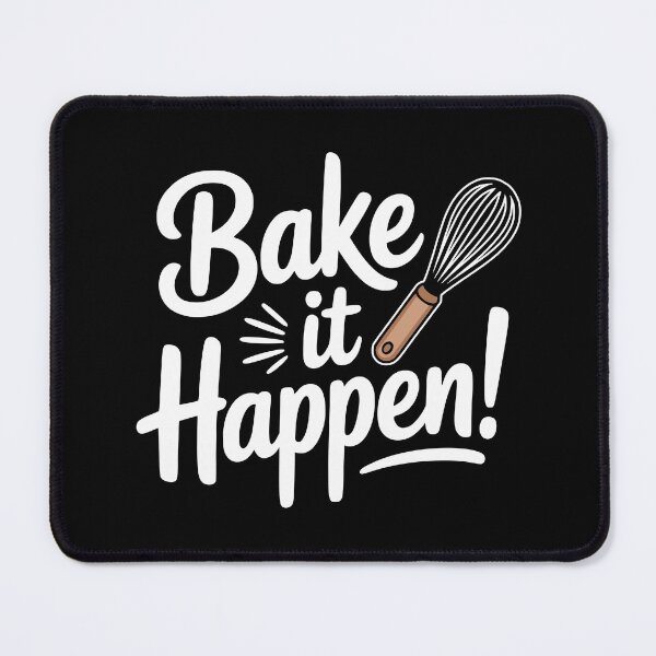 Item preview, Bake it Happen! Funny Baking Pun designed and sold by PMCreative.