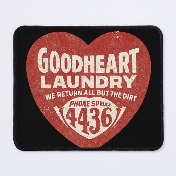 Item preview, Goodheart Laundry | Retro Red Heart Vintage Graphic Design designed and sold by BadGirlzz.