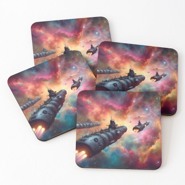 Item preview, Space ships going through a Nebula designed and sold by jznq.