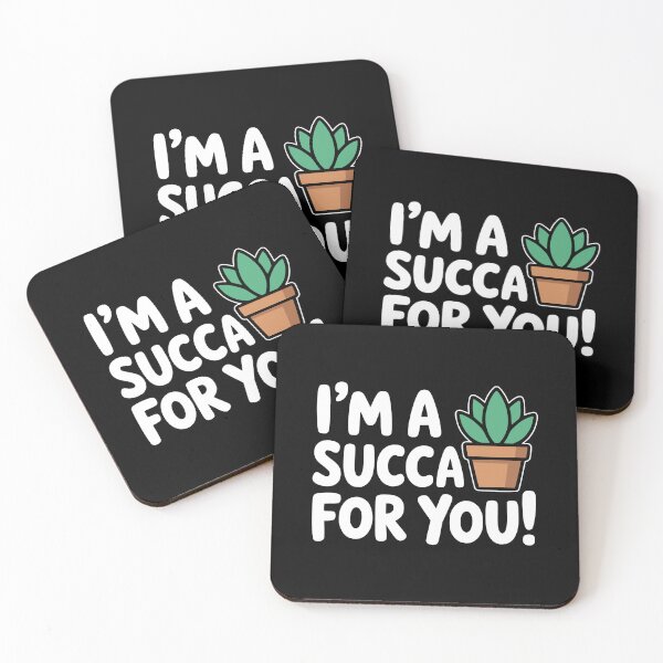 Item preview, I'm A Succa For You! Funny Succulent Pun designed and sold by PMCreative.