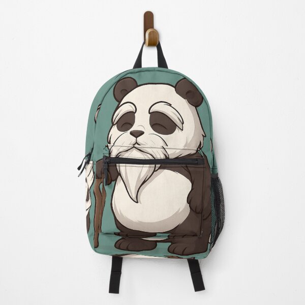 Item preview, Wise Old Panda with Staff – Cute Chibi Style designed and sold by Huiflourish.