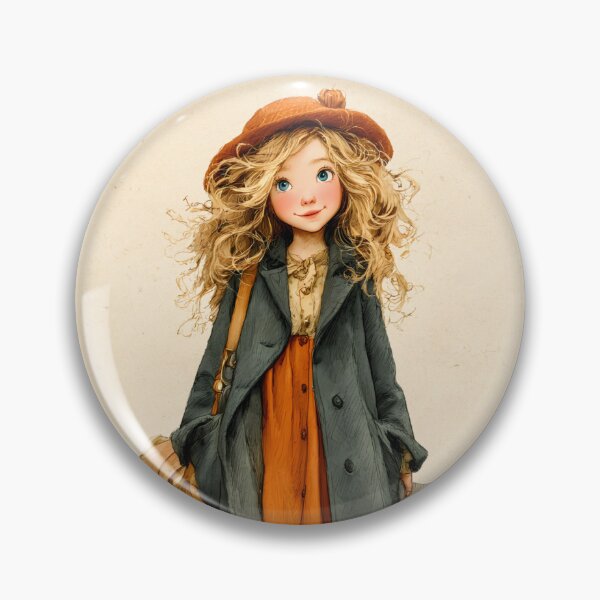Item preview, Vintage Girl with Suitcase Travel Adventure Retro Whimsical Holly Hobbie Style Phone Case designed and sold by daila70.