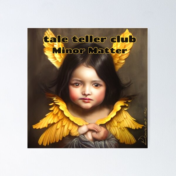 Minor Matter – Tale Teller Club | Futuristic Angel Artwork, Machine vs Humanity Poster