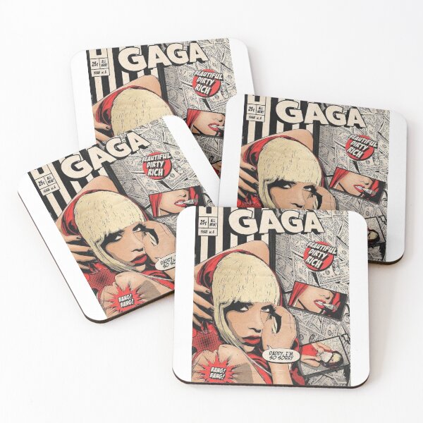 Item preview, Lady gaga Beautiful dirty rich poster designed and sold by CoffeeCatMarie.