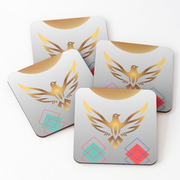 Item preview, Golden Phoenix Rising with Geometric Patterns designed and sold by Paragau.
