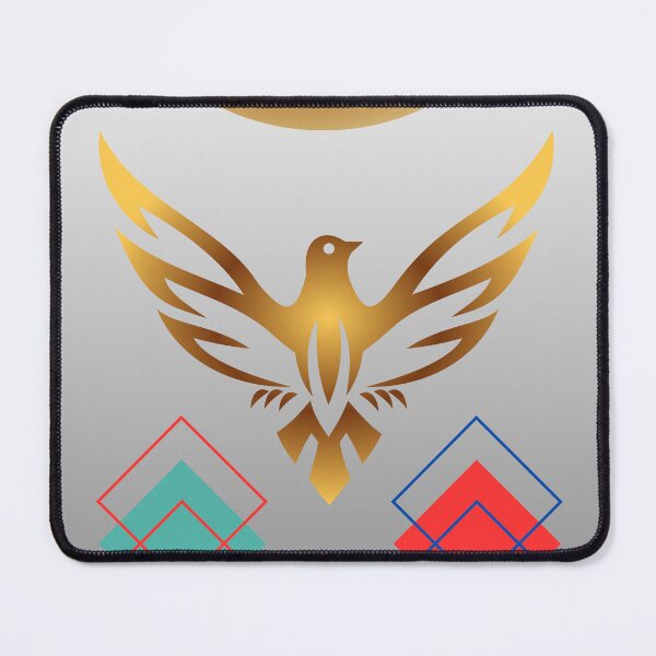 Item preview, Golden Phoenix Rising with Geometric Patterns designed and sold by Paragau.