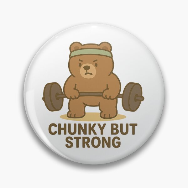 Item preview, Chunky Bear – Chunky but Strong | Cute Gym Bear designed and sold by Chunky Bear.