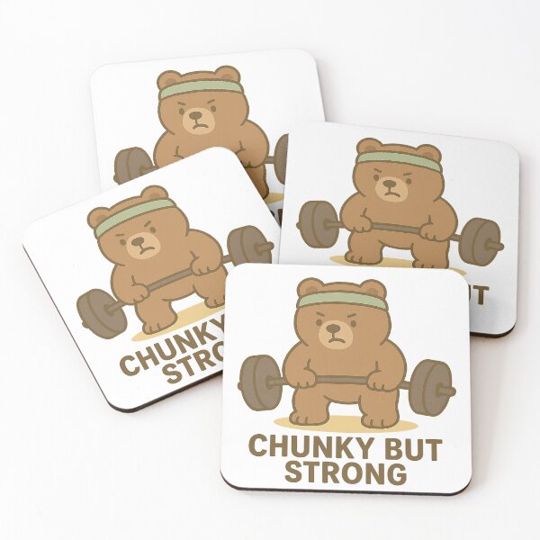 Item preview, Chunky Bear – Chunky but Strong | Cute Gym Bear designed and sold by Chunky Bear.