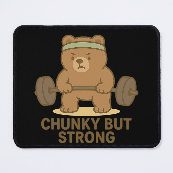 Item preview, Chunky Bear – Chunky but Strong | Cute Gym Bear designed and sold by Chunky Bear.
